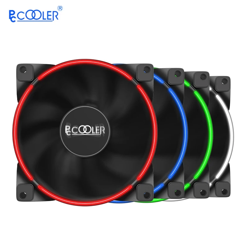 

PCCooler CORONA PC Cooler 120mm Mute Chassis Cooler Fan 3pin LED Aperture Case Fan Radiator Cooler