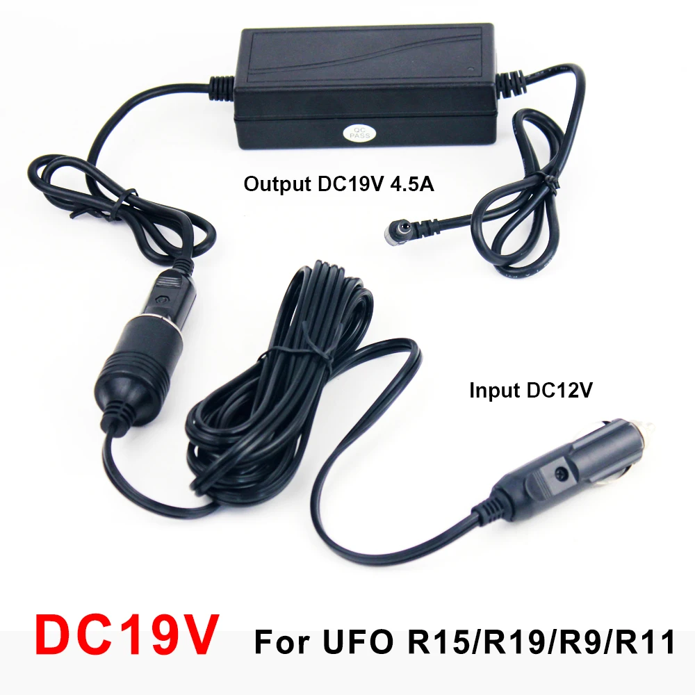 DC12V/19 V Автомобильный адаптер питания для 19V BYINTEK проектор UFO R15 R9 и 12V для UFO P12