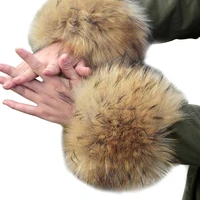 1pair faux fur cuff winter autumn leg costumes furry for women coat sleeve gifts elastic wrist arm warmer plush party fashion