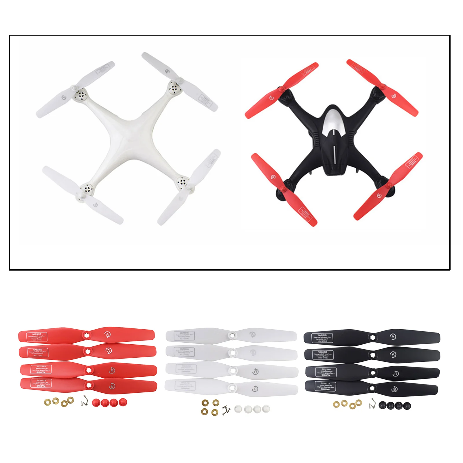 

4x RC Drone Quick Release Plastic Foldable Propeller for SJRC S20W S30W T18