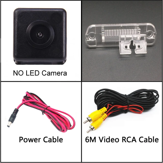 NO LED Для Mercedes Benz M ML W164 GL X164 CL W215 C215 автомобильная парковочная камера CCD HD камера заднего вида - Название цвета: NO LED