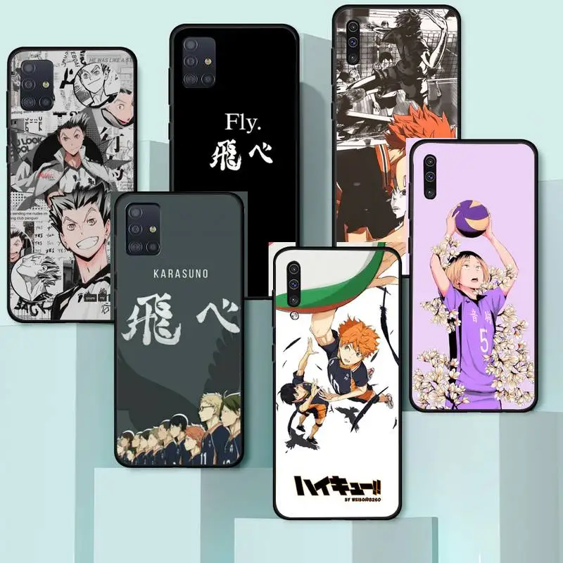 

Haikyuu japanese anime Phone Case For Samsung galaxy A S note 10 7 8 9 20 30 31 40 50 51 70 71 21 s ultra plus