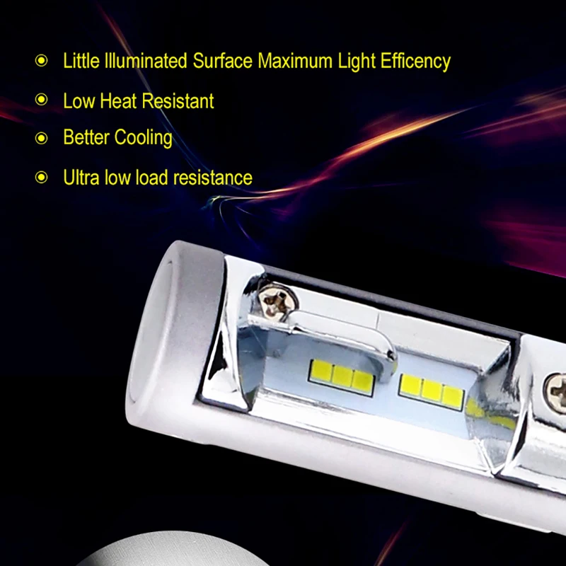 CARCTR 8000LM 6500K H1 H3 H11 H8 H9 H27 H10 H13 H7 светодиодный свет фар автомобиля H4 светодиодный лампы 9006 HB1 HB5 9008 светодиодный CSP 50W 12V 24V
