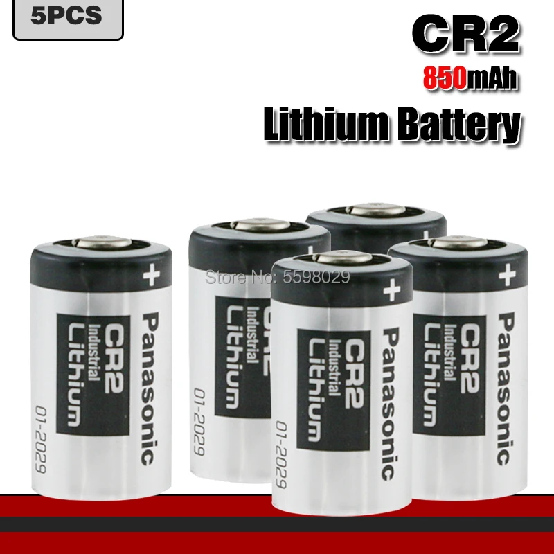 

5 шт. Panasonic 3 в 850 мАч CR2 CR15H270 CR15266 литиевая батарея CR2 для фонарика, сигнализации, дальномер, счетчик воды