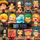 9 см аниме One Piece Q версия мультфильм Kawaii манга Статуэтка Фигурки ПВХ фигурку Коллекционная модель игрушки кукла украшение