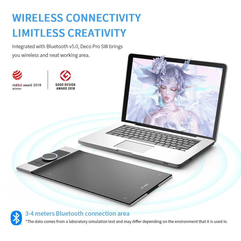 XP PEN Deco Pro цифровые планшеты Беспроводные Bluetooth совместимый графический планшет 8