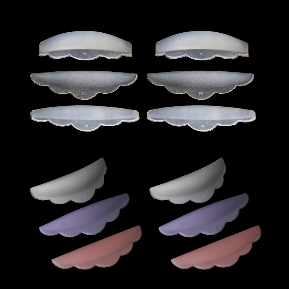 3 Pairs Silicone Eyelash Perm Pad Recycling Lashes Rods Shield Lifting 3D Curler Accessories Applicator Tools |