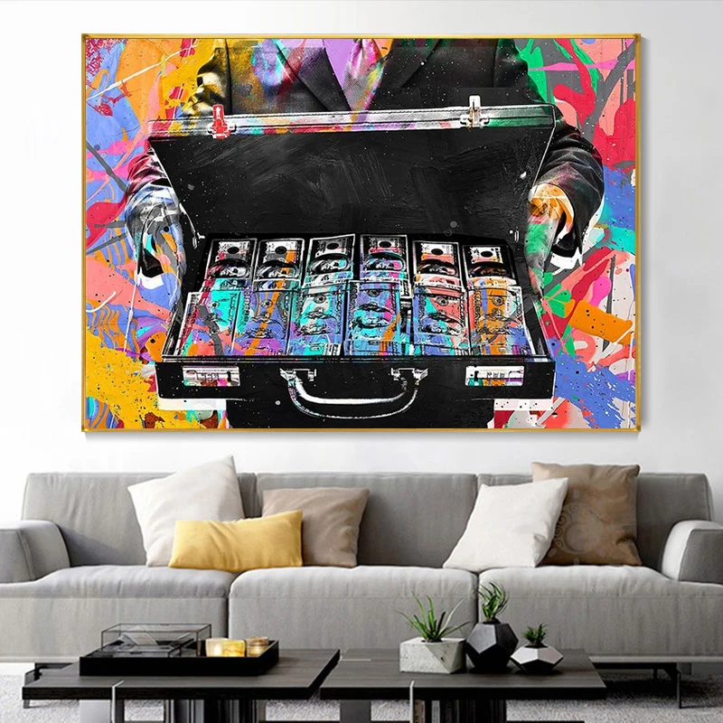 Граффити деньги Вдохновляющие постеры и принтами в стиле протестного уличного