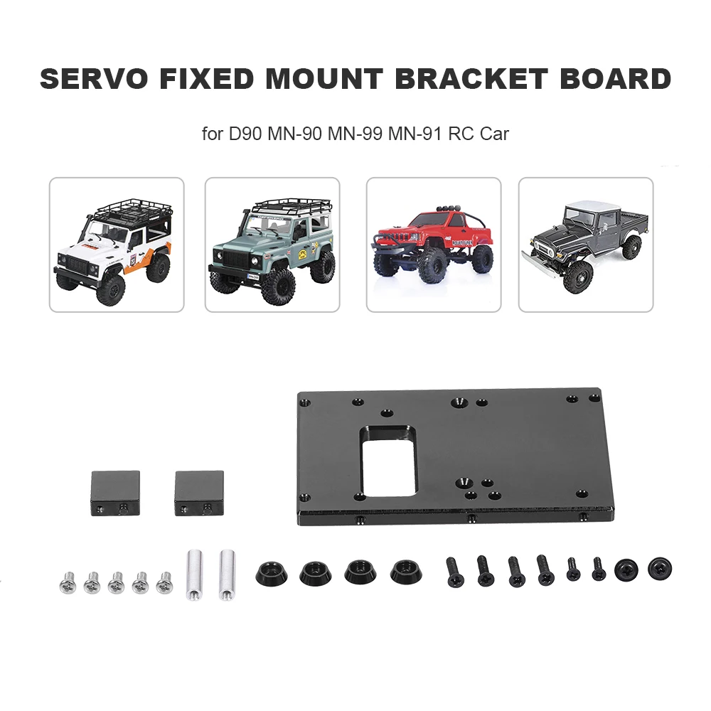 Aluminum Alloy Servo Fixed Mount Bracket Board for D90 MN-90 MN-99 MN-91 FJ-45 RC Car 1/12 Rock Crawler Upgrade Parts | Игрушки и хобби