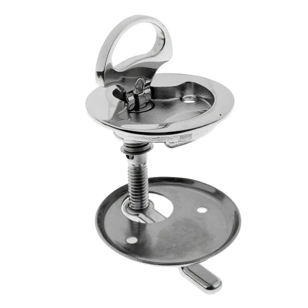 

Marine Boat Hatch Latch Turning Lock Lift Handle Flush Mount 316 Stainless Steel