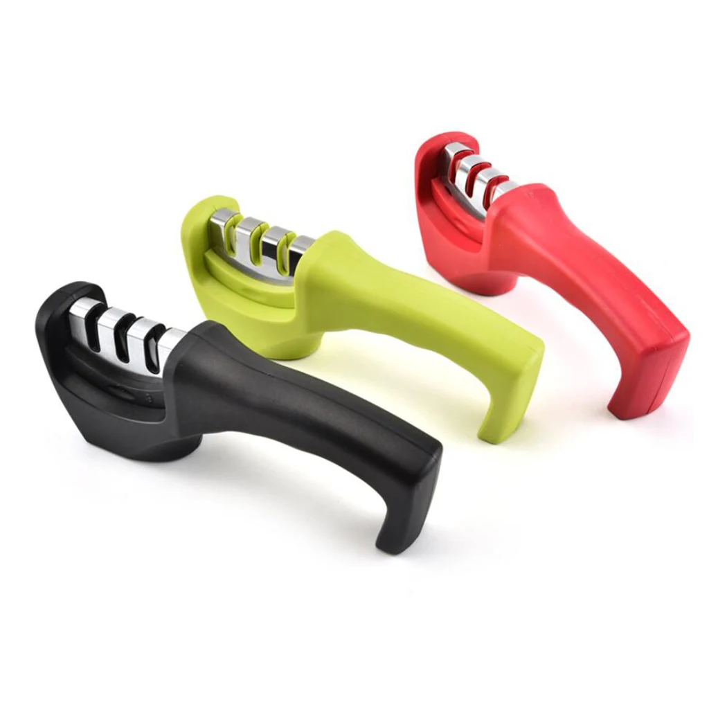 

Трехступенчатая Многофункциональная точилка для ножей, инструмент для заточки, кухонный гаджет