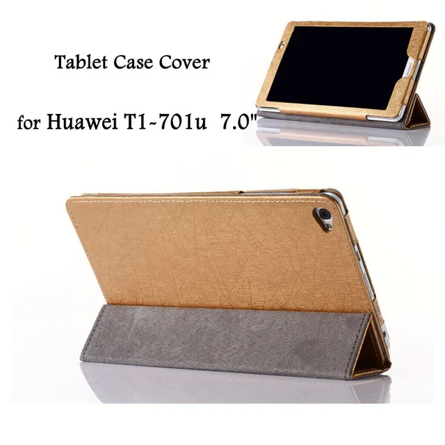 Новинка 2017 T1 701u кожаный чехол с откидной крышкой для Huawei Mediapad 7 0 планшета huawei mediapad