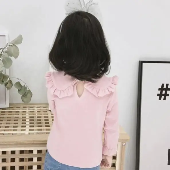 

Doll collar t-shirt baby girl spring and autumn 2021 P4405