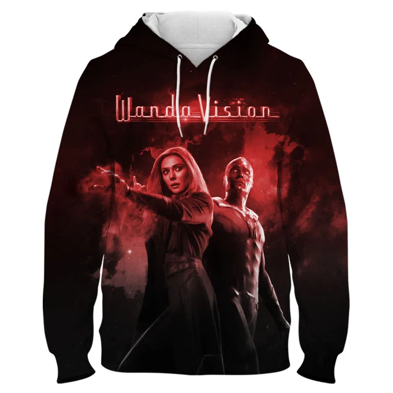 Свитшот Wanda Vision Scarlet Witch Olsen с 3D принтом крутые толстовки для мужчин и женщин