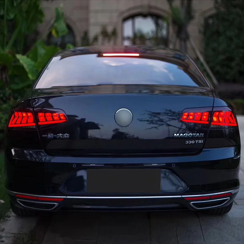 AKD автомобильный Стайлинг для VW Passat B8 задние фонари- Passat светодиодный задний фонарь светодиодный DRL Dynami сигнал тормоза заднего хода авто аксессуары