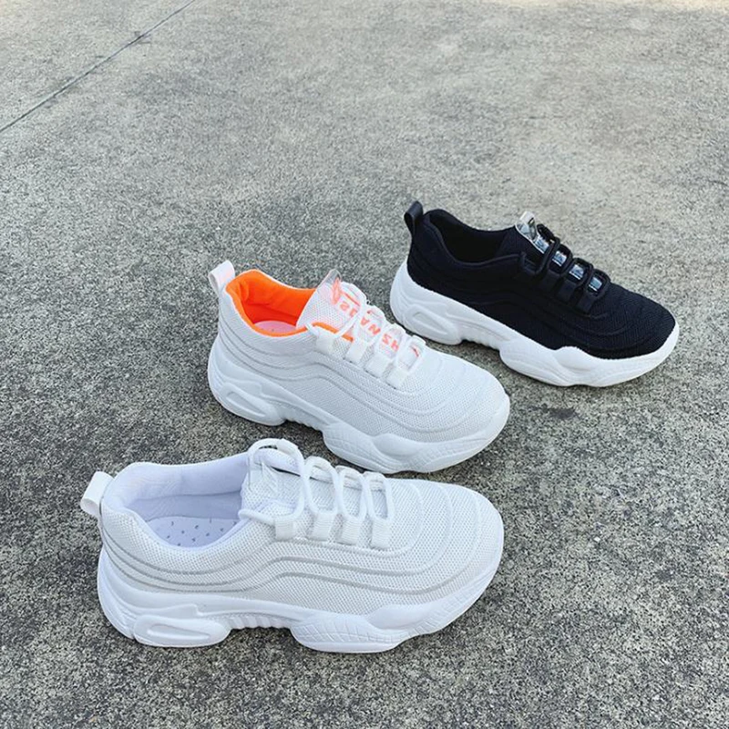 Новинка сезон осень вулканизированные женские модные кроссовки со шнуровкой