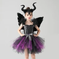 dark angel costume dress wing girls evil cosplay outfits clothing baby scary halloween dress for performance carnival disguise