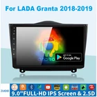 Автомагнитола 2 Din на Android 10,1 для LADA BA3, Granta, Cross, 2018, 2019, GPS, 9 
