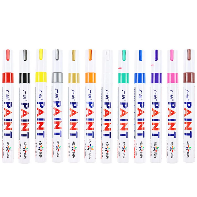 

Colorful Paint Marker 12-pack Water-based Paint Pen Soft Tip Brush Marker Pen For Writing Drawing Sketching Markers Stationery