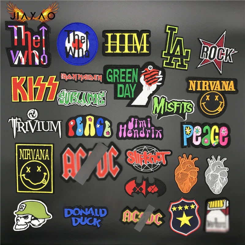 Вышитая нашивка рок группы тяжелая металлическая лента баннер нашивки