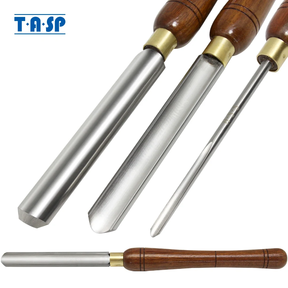 

TASP Roughing Bowl Gouge Woodturning Tools 8 22 25mm Woodworking Spindle Turning Chisels HSS Blade Walnut Handle for Wood Lathe