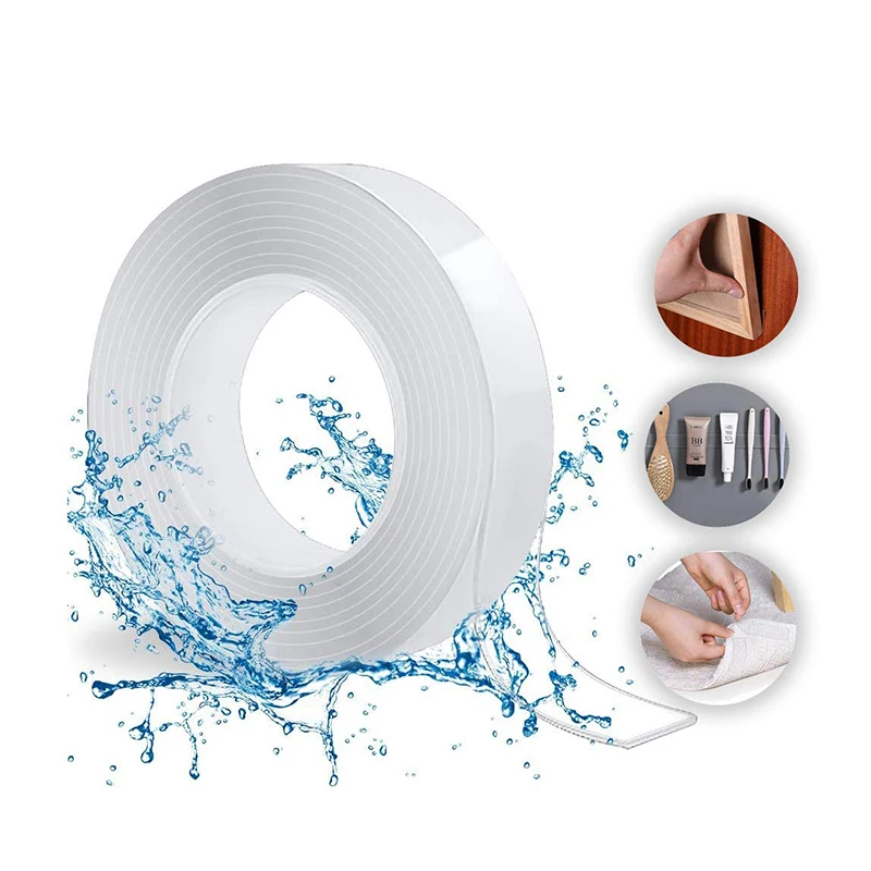 

Loop Disks Glue Gadget Double Sided Tape Nano Traceless Double-Sided Adhesive Fixed Small Item Reusable Transparent Tape kitchen