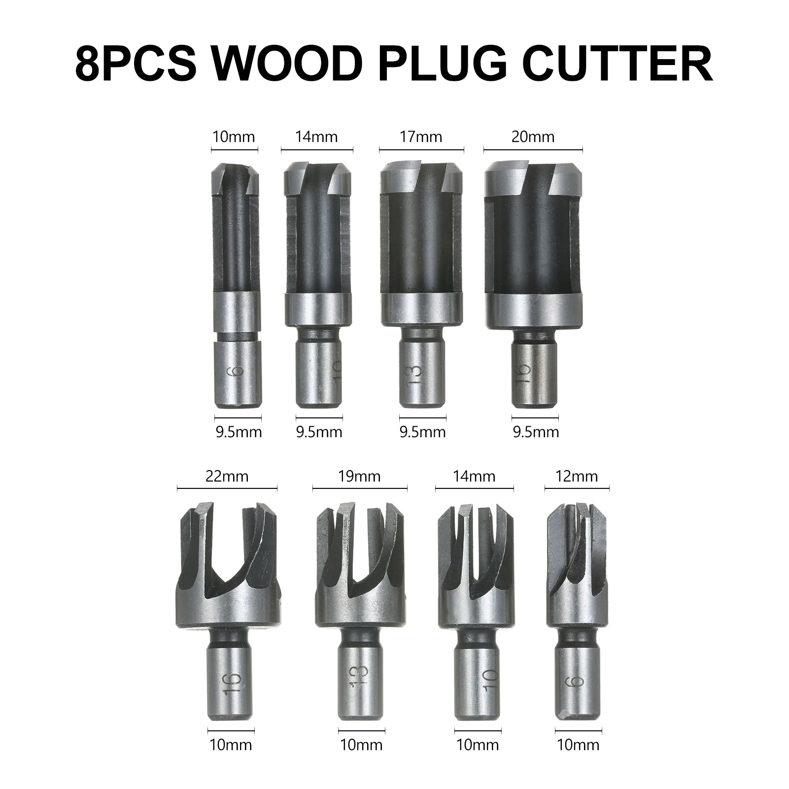 

39Pcs Drill Bit Woodworking Chamfer Drilling Tools Set Wood Plug Cutter Hex Countersink Drill Bit Core Drill Bit L-Type Wrenches