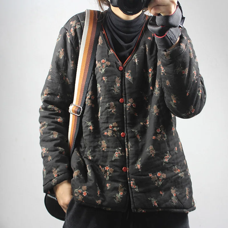 Женские хлопковые льняные парки с пуговицами и v образным вырезом новинка 2019