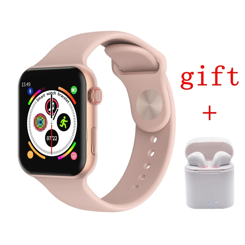 gold add headset IWO 11 Lite Max Bluetooth Смарт часы ЭКГ монитор сердечного ритма полный сенсорный Smartwatch для Android Apple xiaomi band 4 PK iwo 8 Plus - Цвет: gold add headset