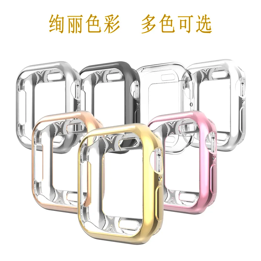

Cover case For Apple watch Series 6 SE 5 4 3 Apple Watch band 44mm 40mm 42mm/38mm Iwatch TPU soft silicone Protect bumper