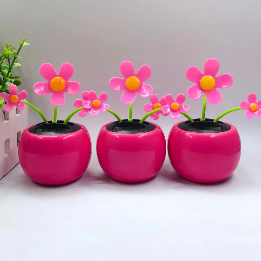 Креативная пластиковая Солнечная энергия яблоки цветок автомобиль орнамент