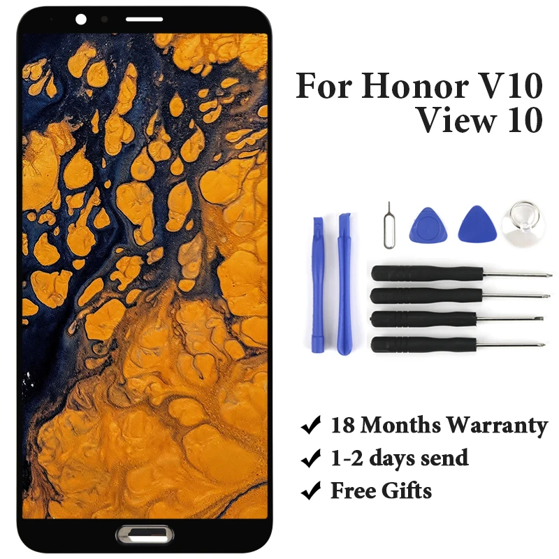 

Сменная панель для Huawei Honor V10, 5,99, BKL-AL00, BKL-AL20, BKL-AL09, черный, белый, темно-синий