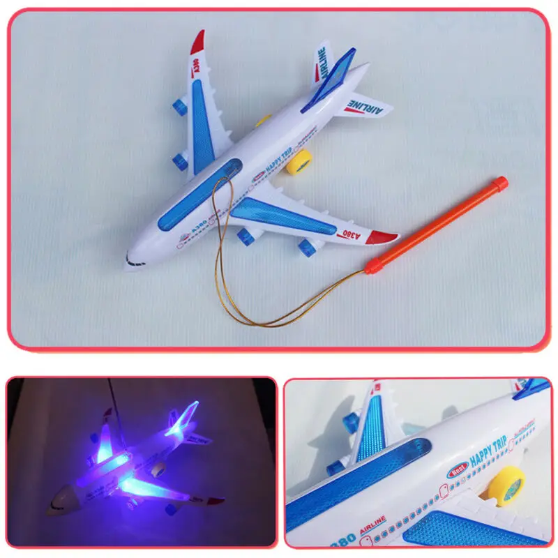 Игрушечный самолёт A380 детский с подсветкой и звуком игрушка самолеты | Игрушки