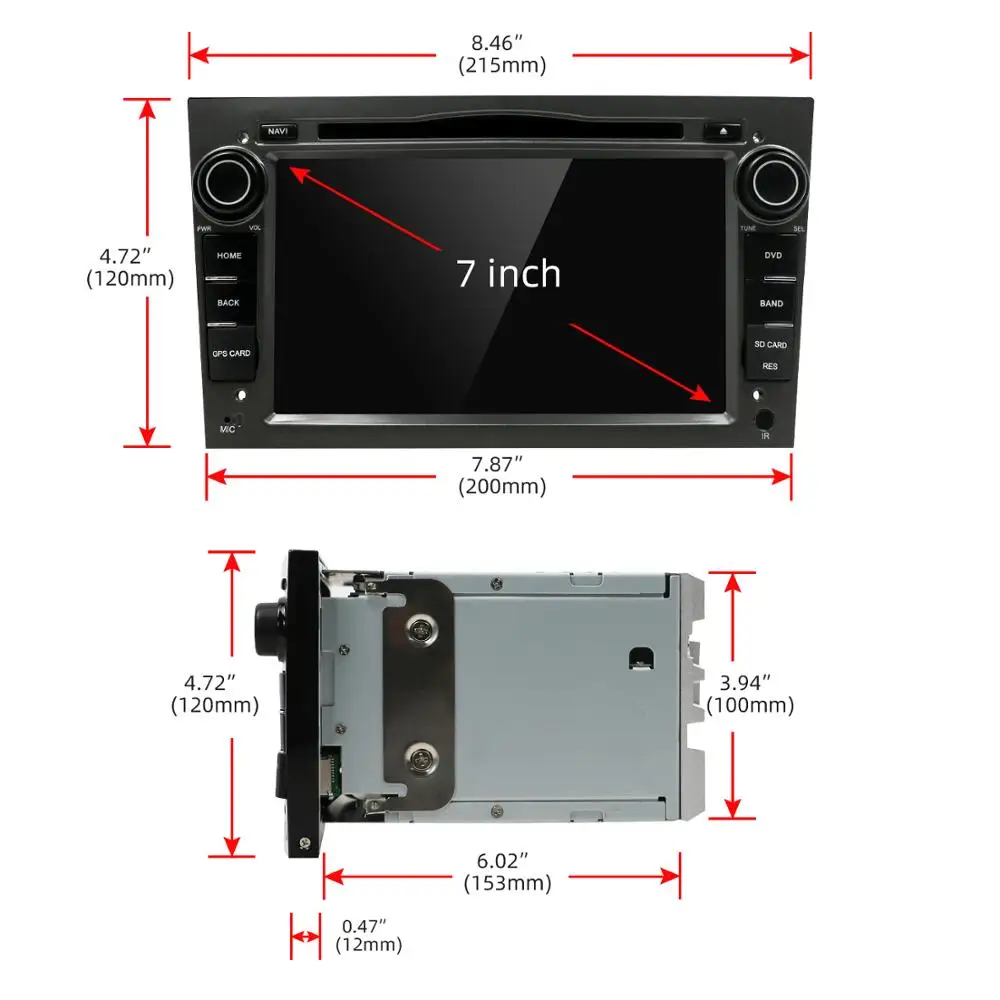 Автомобильный DVD плеер 2 din четырехъядерный Android 10 0 GPS для Opel Astra H Vectra Corsa Zafira B C G Aux SWC