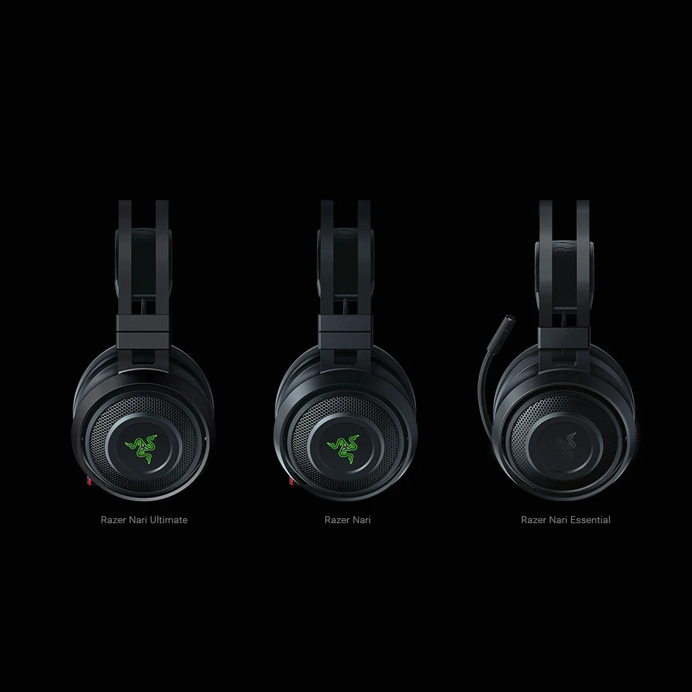 Razer Nari беспроводные Игровые наушники THX пространственные аудио охлаждающие гелевые подушечки 2,4 ГГц игровая гарнитура