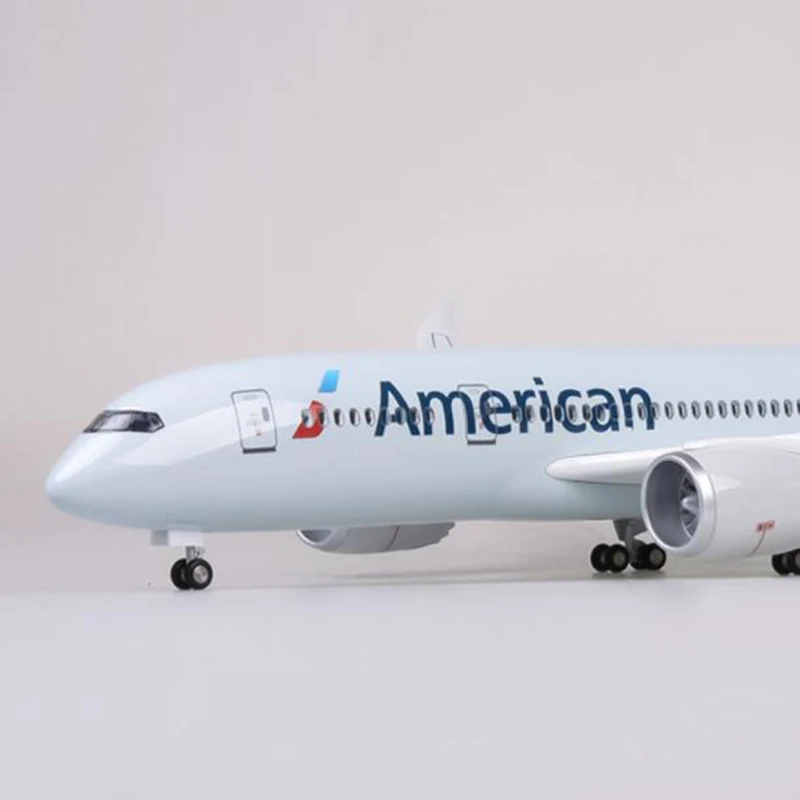 1:130 47 см самолет Boeing 787 B787 Dreamliner Американская модель авиалиний W светильник и