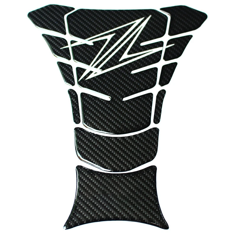 

Carbon Fiber Motorcycle Gas Cap Raised Fuel Tank Cover Pad Decal Stickers Emblem Protection For Kawasaki Z900 2017