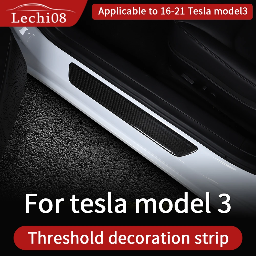 

Дверная панель для Tesla, модель 3, Аксессуары для автомобилей 2016-2021, tesla three, tesla, модель 3, карбон