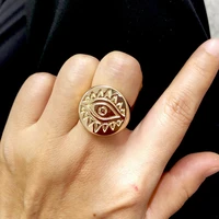 totasally fashion womens rings top ladies rings circle coin eye rings gifts anillos de mujeres dropship jewelries