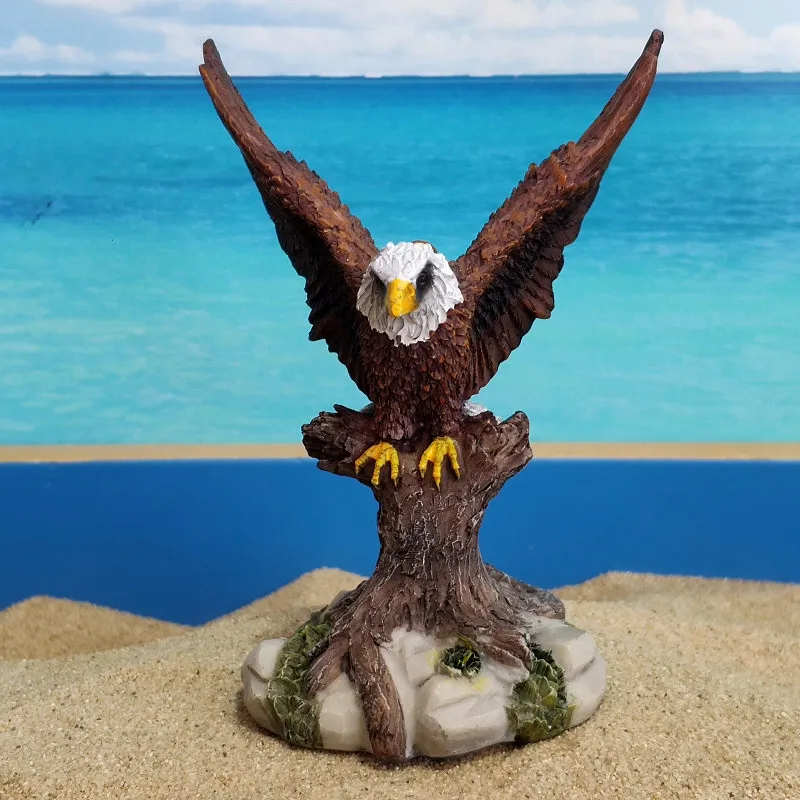 

Carved eagle grand exhibition grand plan Dapeng spreading wings Pengcheng Wanli resin crafts opening decoration ornaments