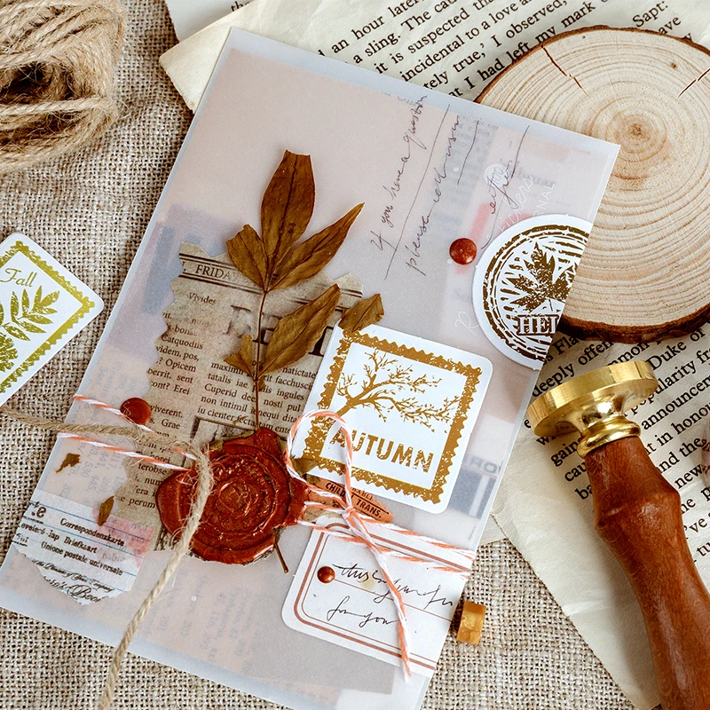 46 шт./кор. букв осень бумага Стикеры мини клей украшения diy печать для