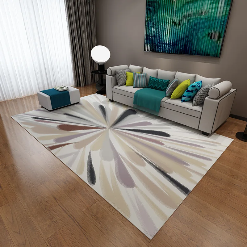 

Modern Abstract Marble Carpet Yellow Gold Rendering Bedroom Living Room Kitchen Bedside Carpet Nordic Home Dining Table Floor