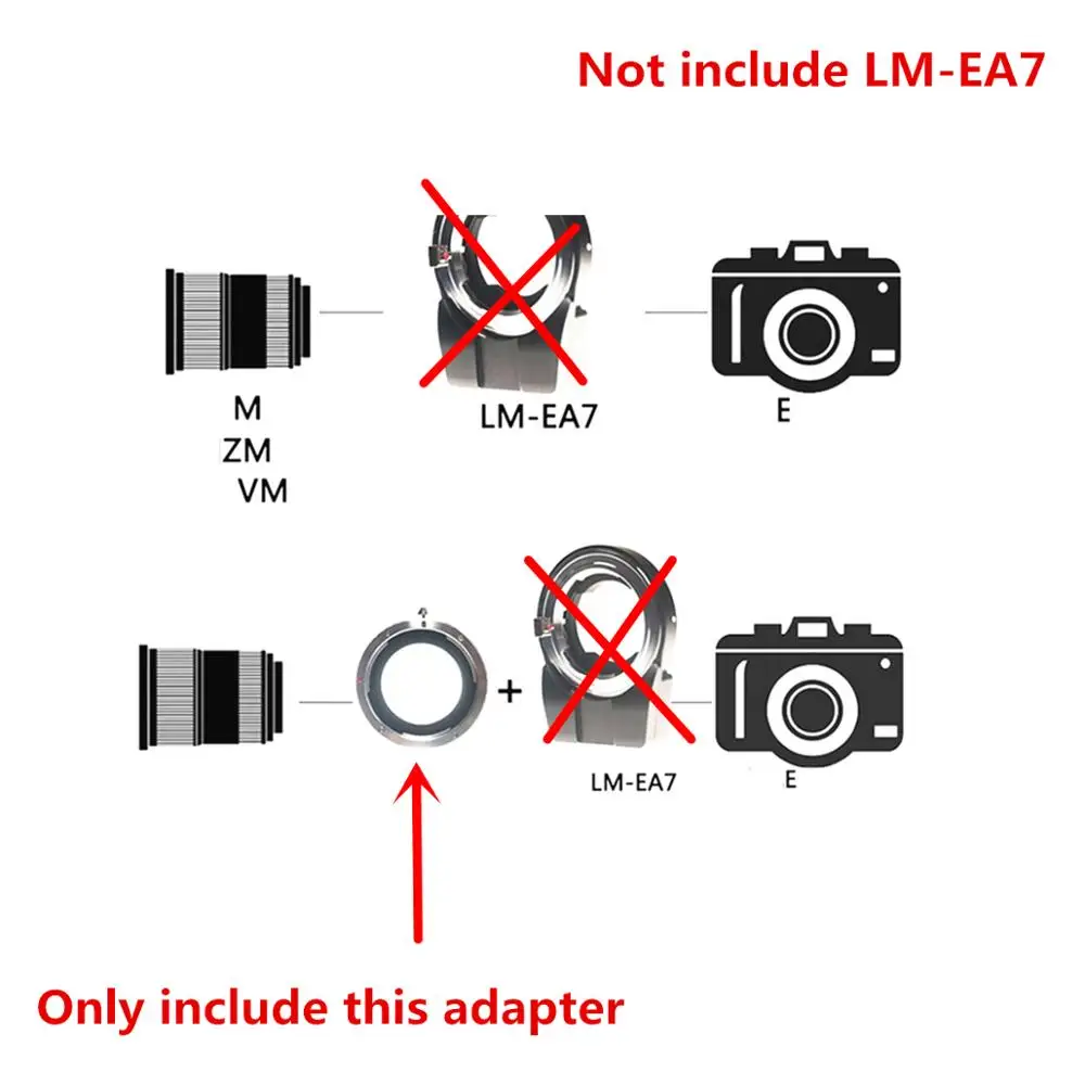 

Lens Adapter Ring for Sony Minolta MD Canon EOS EF FD Pentax PK M42 AI AIG OM Len to TECHART LM-EA7 LM-EA9 NEX E FE Mount Camera