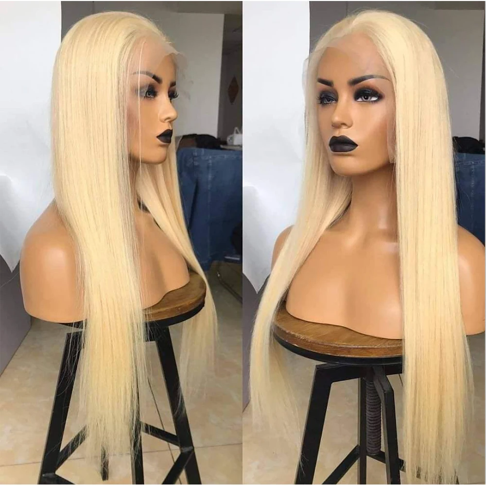 Дешевый парик с лбом Bone Straight HD 613 Lace Frontal Wig 13X4 13X6 Honey Blonde Front Wigs 4X4 Closure For Women Human Hair.