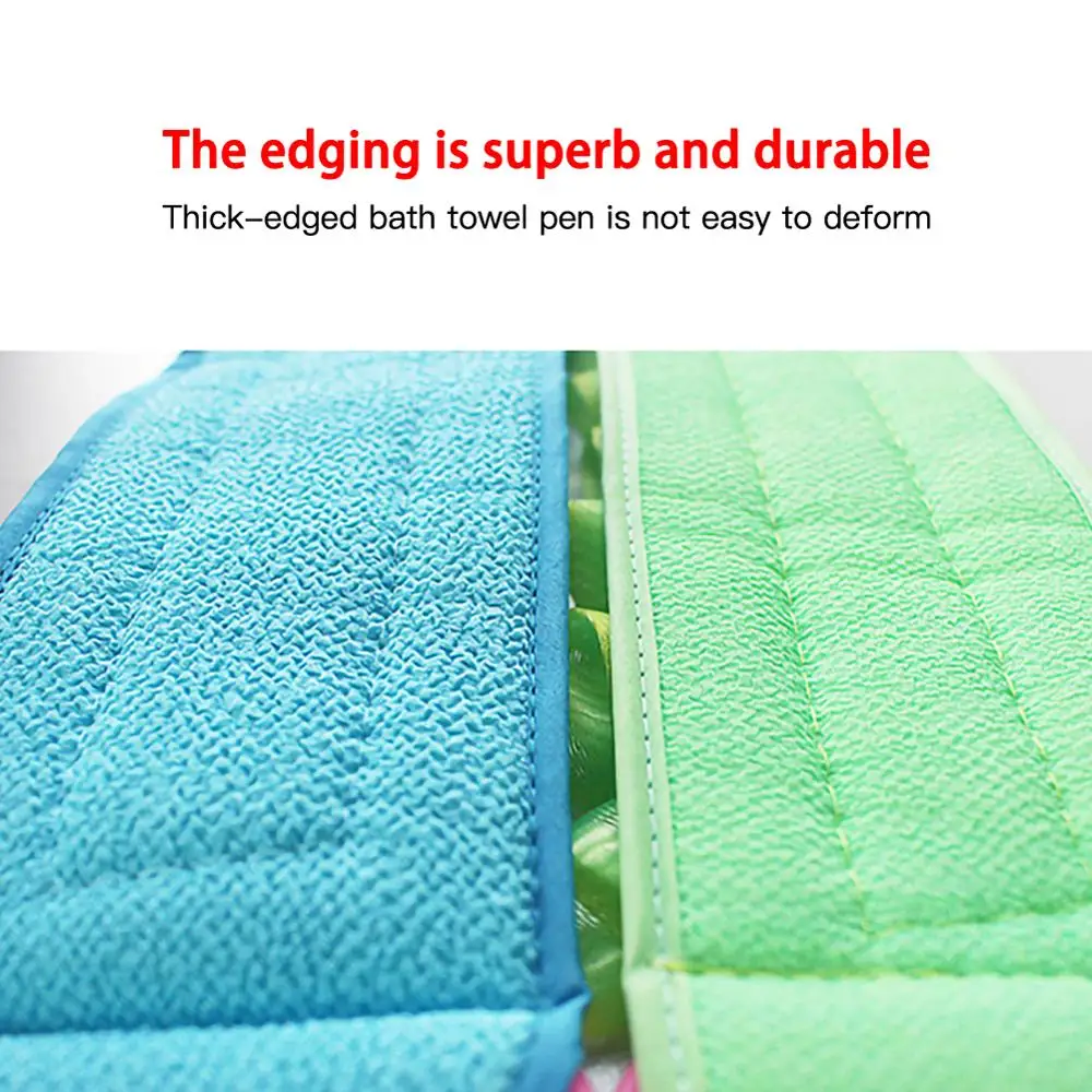 

Bath Flower Pull Back Rub Bath Bath Rough Strip Bath Towel Rub Bath Towel Double Rub Back Artifact (random color)