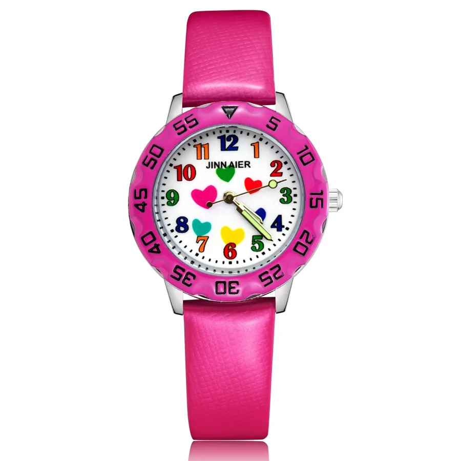 3D Детские часы кварцевые Красивые мультфильм любовь мини детские Мальчики