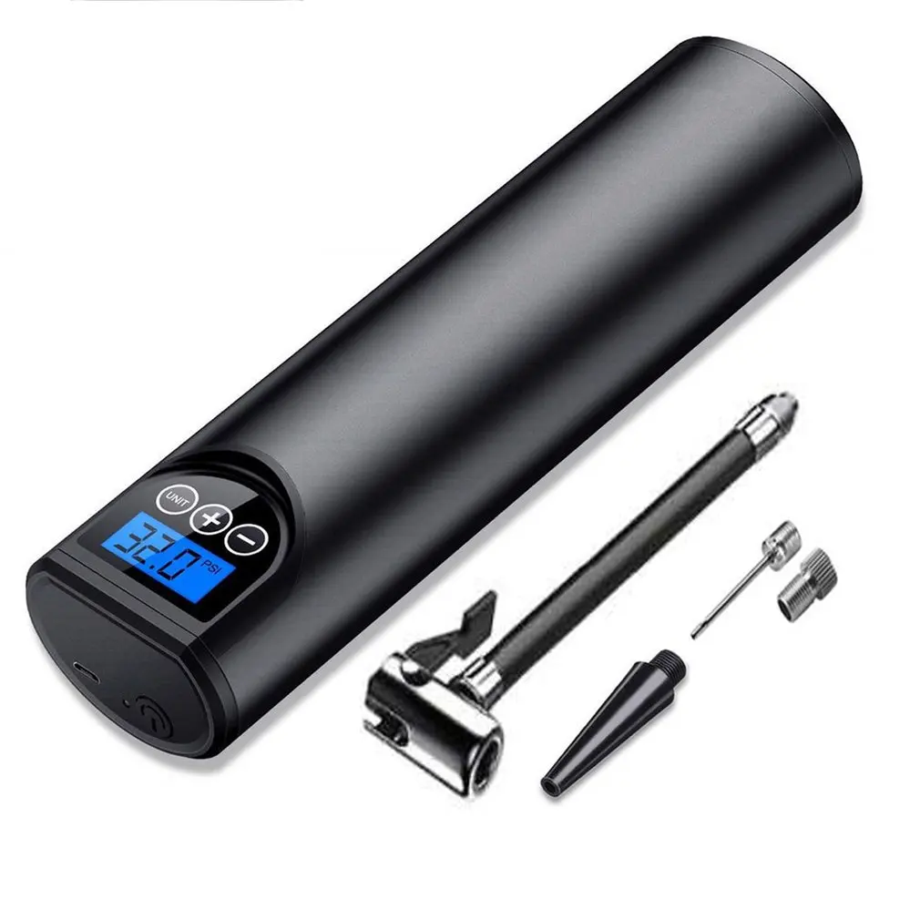 

Rechargeable Air Pump Tire Inflator Cordless Portable Compressor Digital Car Tyre Pump For Car Bicycle Tires Balls