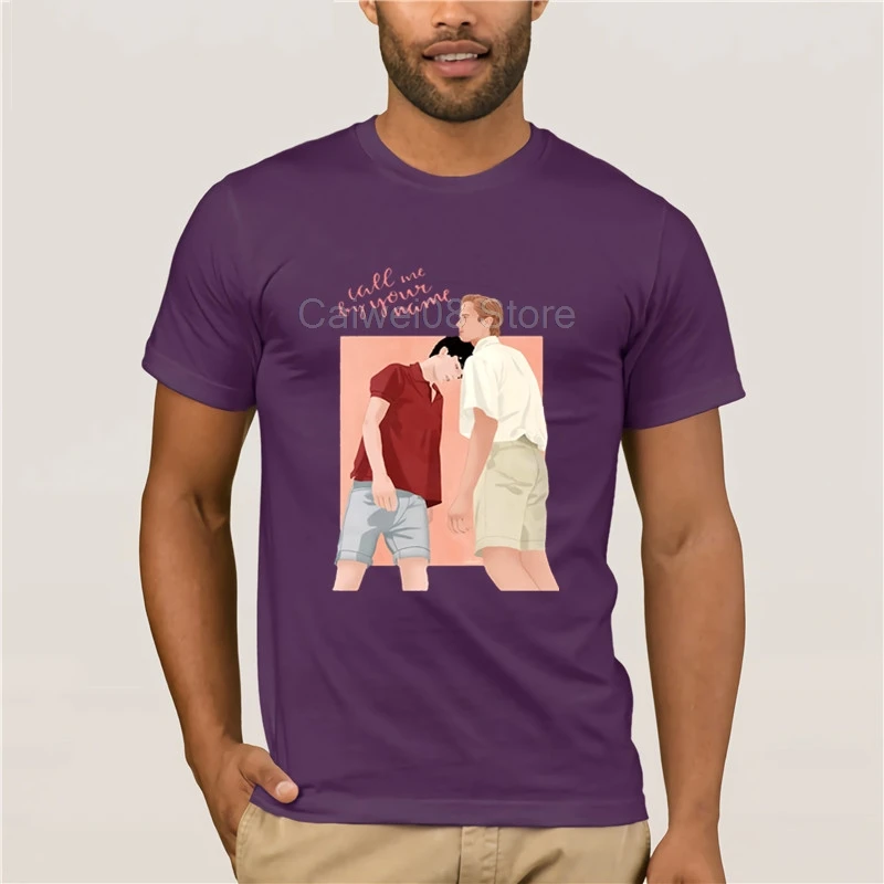 

Men's white t-shirt Call Me By Your Name Mens Summer Casual Fashion Streetwear Style Men Fashion T Shirt 100% Cotton