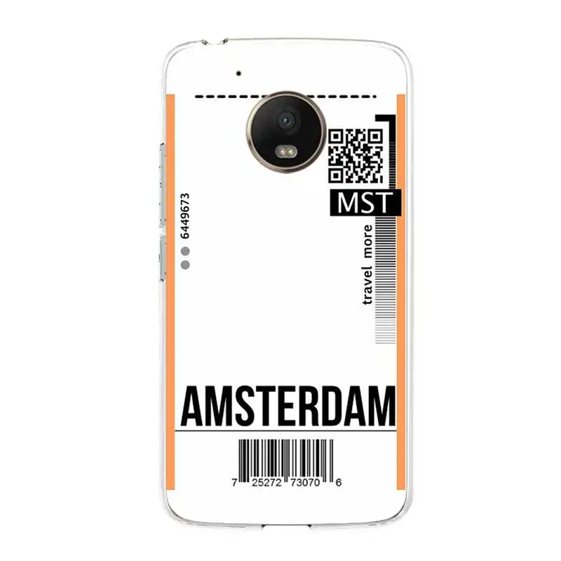 

Air tickets Atlas For Moro G5 G5S G6 Play G7 Power G8 Plus Case For Motorola X4 E5 Play E6 Plus Cover For Moto One Soft Coque