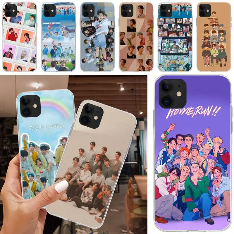 

Seventeen Jun Dk Joshua Kpop Phone Case Matching Coque Transparent For Iphone XR 11 12 13 Pro X XS Max 6 7 8 6s Plus SE2020 Case